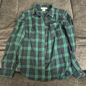 Dark green flannel